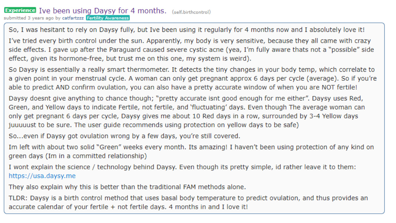 daysy review 3